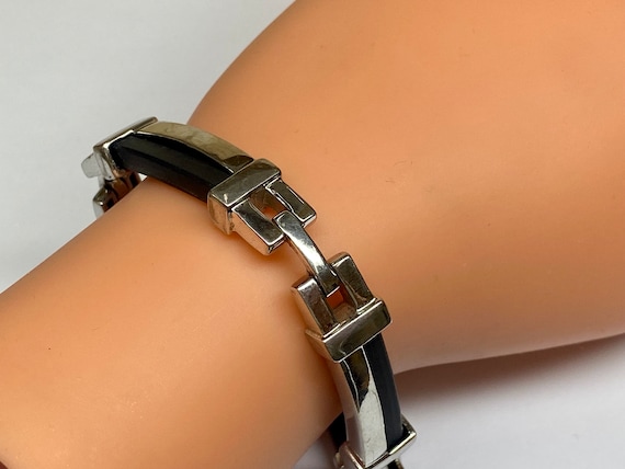 925 Solid Sterling Silver Men's Link Bracelet !!!… - image 1