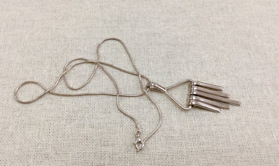 Vintage 925 Sterling Silver Necklace.  Free US Sh… - image 3