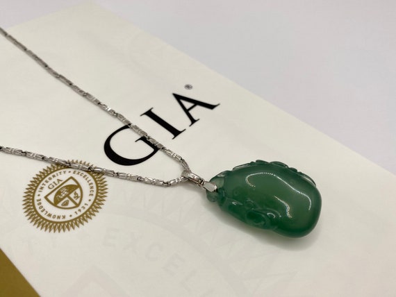 GIA Certified Grade A Translucent Natural Imperia… - image 1