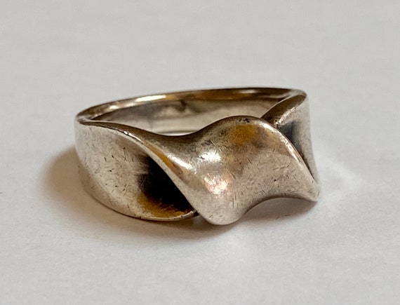 925 Heavy Solid Sterling Silver Ring !!! Size 6 1… - image 4