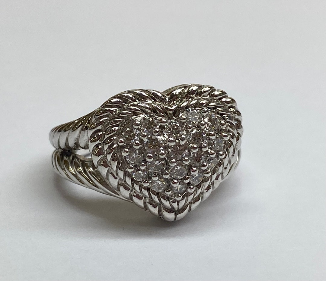 Heart Ring Qvc Judith Ripka Rings Judith Ripka Sterling Silver