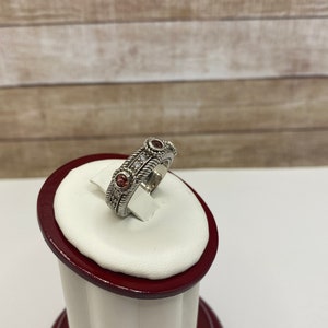 Judith Ripka 925 Sterling Silber Pink Turmalin und Zirkonia Ring !!!! Größe 5 1/4
