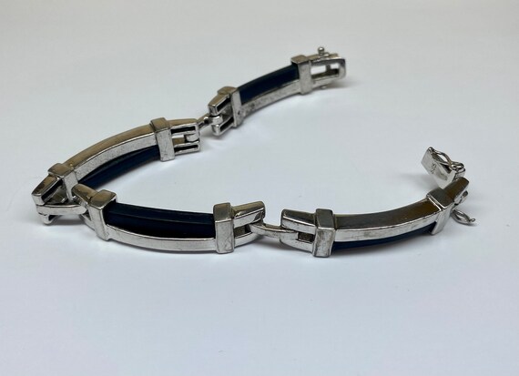 925 Solid Sterling Silver Men's Link Bracelet !!!… - image 4