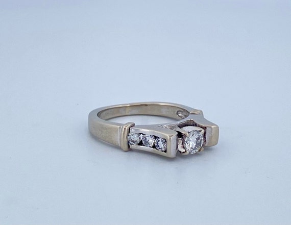 Beautiful MEGA 18K White Gold Diamond Ring!!!! Si… - image 6
