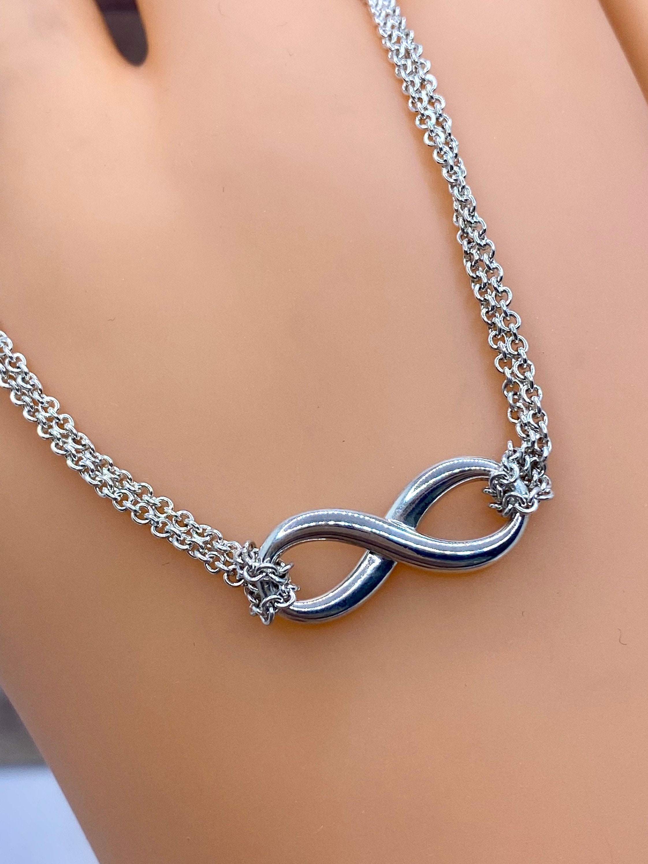 DEPHINI - Collar De Corazón - Plata De Ley 925 - Colgante De