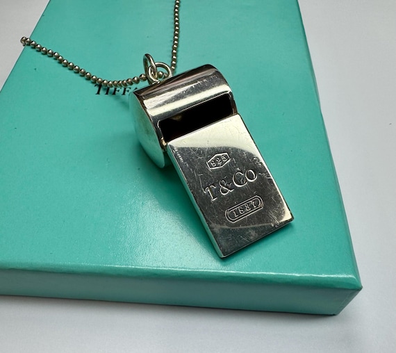Vintage Tiffany & Co. Ag 925 Sterling Silver 1837 Whistle Pendant