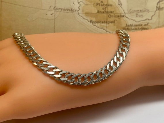 Handgemachte Sterling Silber Figaro Halskette: Dicke Gliederkette, Alltäglichen Stil