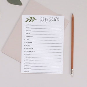 Party Supplies Party Games Baby Babble Word Scramble BABY SHOWER GAME ...