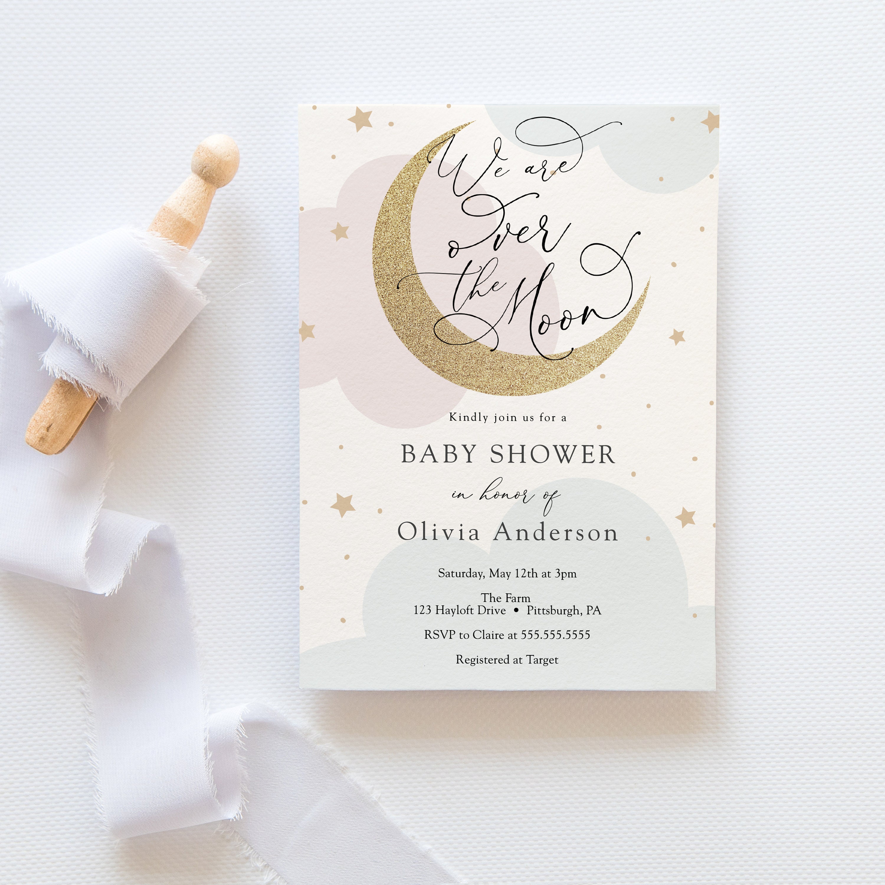 Invitación para baby shower \, image size:3000x3000