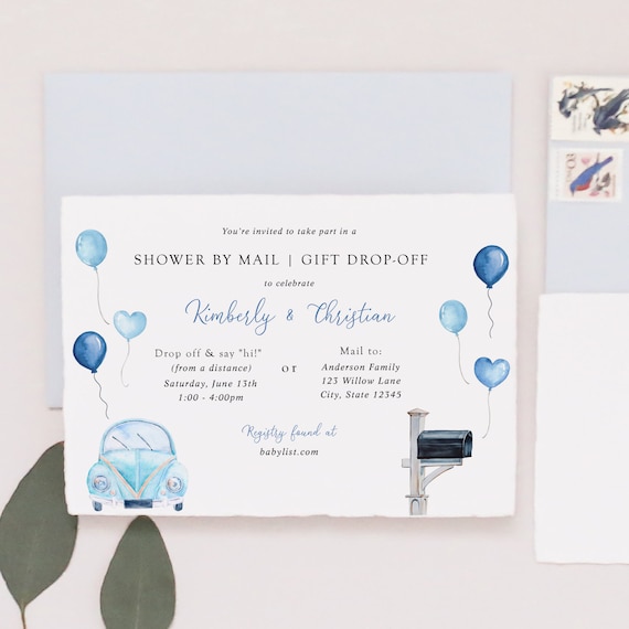 Gift Drop Off Drive By Baby Shower Craft Kraft Baby Shower By Mail