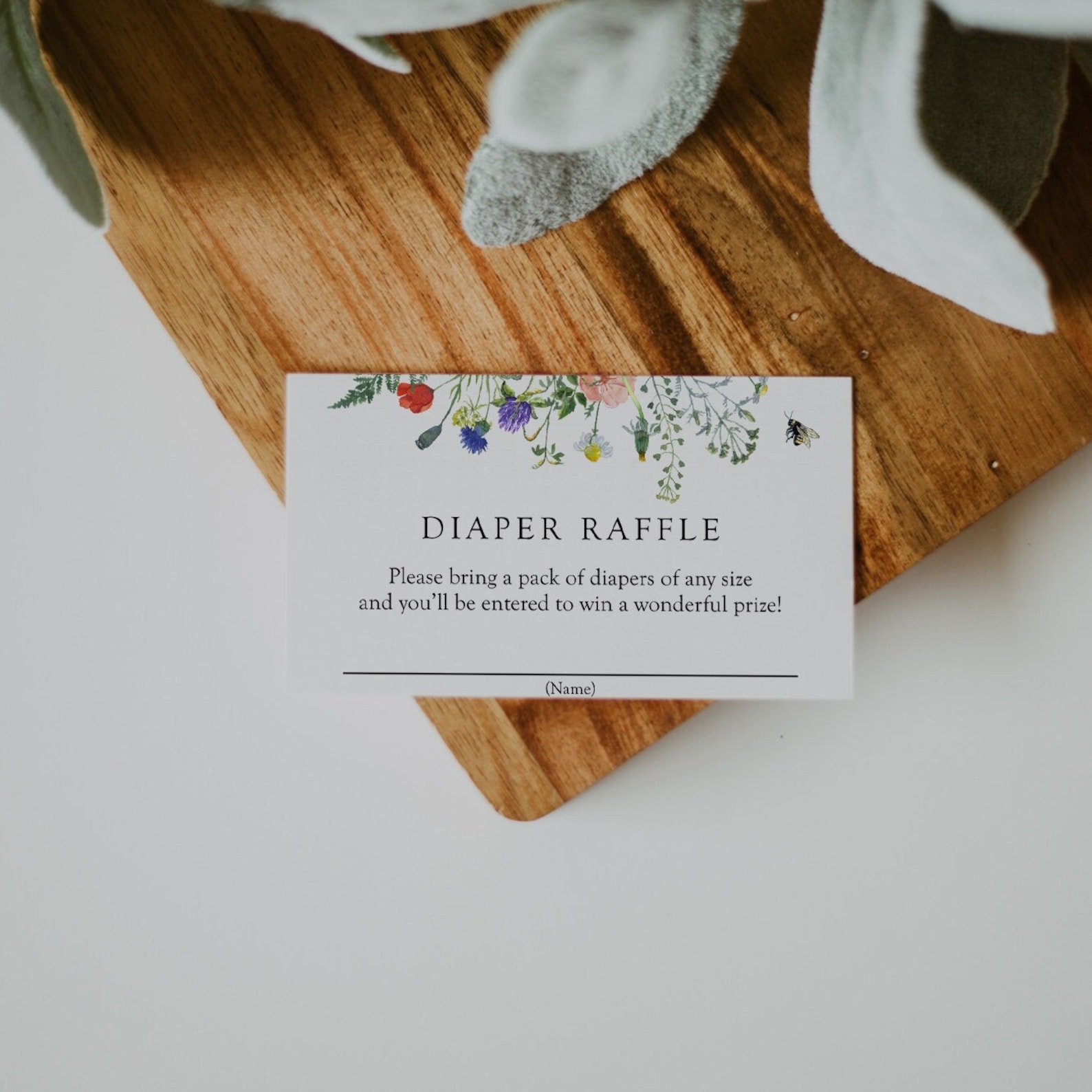 Diaper Raffle Baby Shower Ticket Printable Template | Etsy