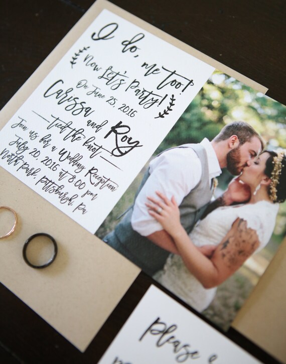 I Do Me Too Now Let S Party Elopement Wedding Etsy