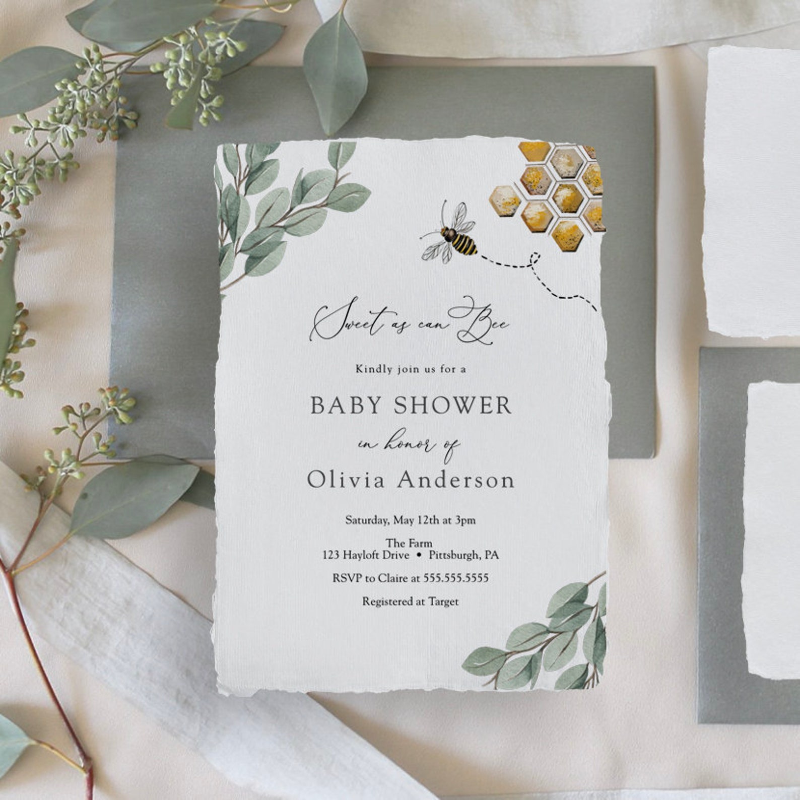 summer baby shower invitations