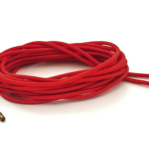 Red Boot Laces 3mm Paracord *Guaranteed for Life* Steel Tip Shoelaces