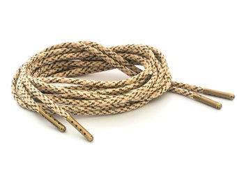 Cordones para botas con diseño de camuflaje del desierto, 550 Paracord, con punta de acero y garantía de por vida
