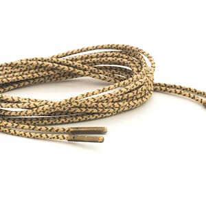 Desert Camo Boot Laces 3mm Paracord *Guaranteed for Life* Steel Tip Shoelaces