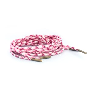Breast Cancer Awareness Boot Laces 4mm 550 Paracord *Guaranteed for Life* Steel Tip Shoelaces