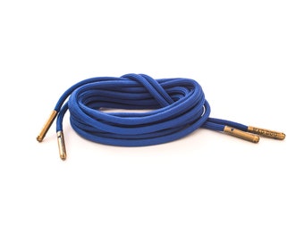 Cordones para botas de color azul neón, 4 mm, punta de acero Paracord 550