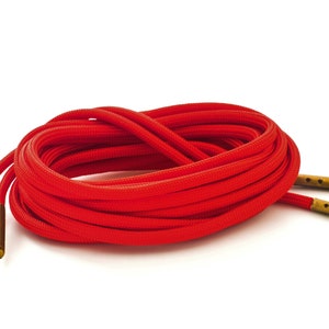 Red Boot Laces 550 Paracord *Guaranteed for Life* Steel Tip Shoelaces