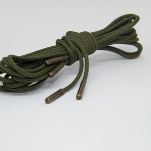 OD Grün Boot Schnürsenkel 3 mm Paracord * Garantiert lebenslang * Stahlspitze Schnürsenkel