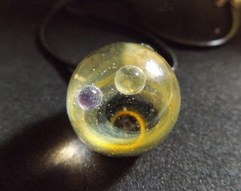 Handmade Glass Universe Pendant Galaxy 
