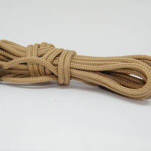 Desert Tan Boot Laces 3mm Paracord *Guaranteed for Life* Steel Tip Shoelaces