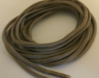 Cordones para botas de color marrón coyote de 4 mm con punta de acero y garantía de por vida