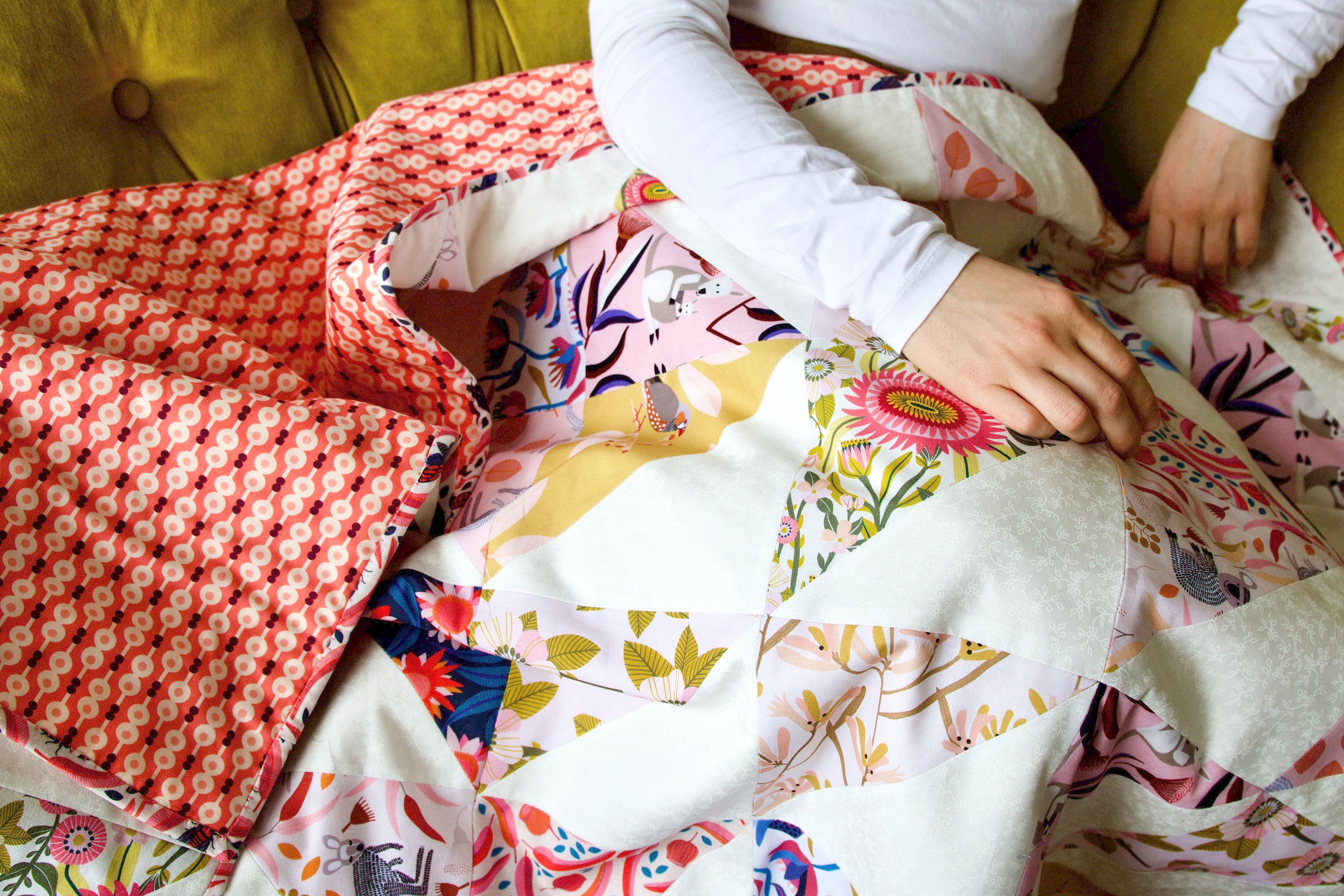 cot feather doona
