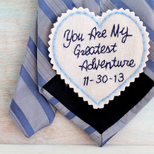 Cotton Anniversary Gift. 2nd Anniversary Cotton. Tie Patch. Etsy