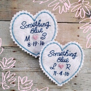 Etwas Blaues. Hochzeitskleid Label. Brautparty Geschenk. Brautkleid Aufnäher. Geschenk für Braut. Brautparty. Hochzeit. Monogramm Dress Label.