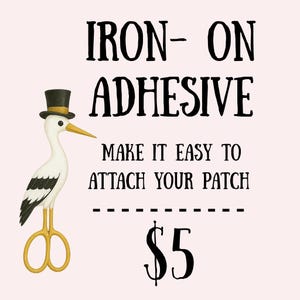 Iron on Patch. Add this listing to your custom tie patch order.
