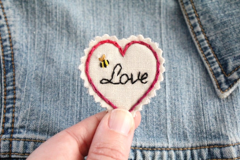 Hand Stitched Patch. Jacket Patch. Hat Patches. Patches. Be Love. Back Patch. Sew on Patch. Stay on the Sunny Side. Embroidered Patch. image 1
