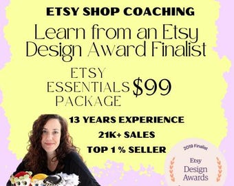 Etsy Shop Review, SEO Help, Etsy Coaching (Digital Download PDF)
