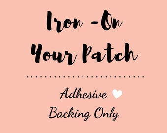 Iron on Patch. Add this listing to your custom tie patch order.