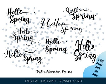 Hallo lente bundel digitale download | SVG Cricut, silhouet | Svg, Pdf, Png, Eps, Ai-bestanden