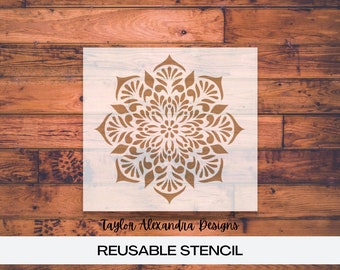 Mandala Stencil | Zen | Yoga Stencil | Reusable Stencil