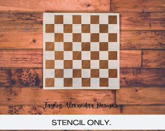 Checker Board Stencil | Reusable Stencil