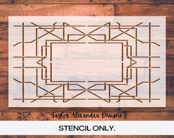 Art Deco Stencil | Geometric Shape Stencil | Reusable Stencil