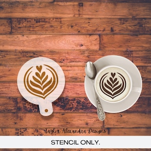 Coffee Stencil | Cafe Stencil | Food Safe Stencil | Reusable Stencil