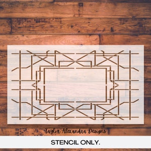 Art Deco Stencil | Geometric Shape Stencil | Reusable Stencil