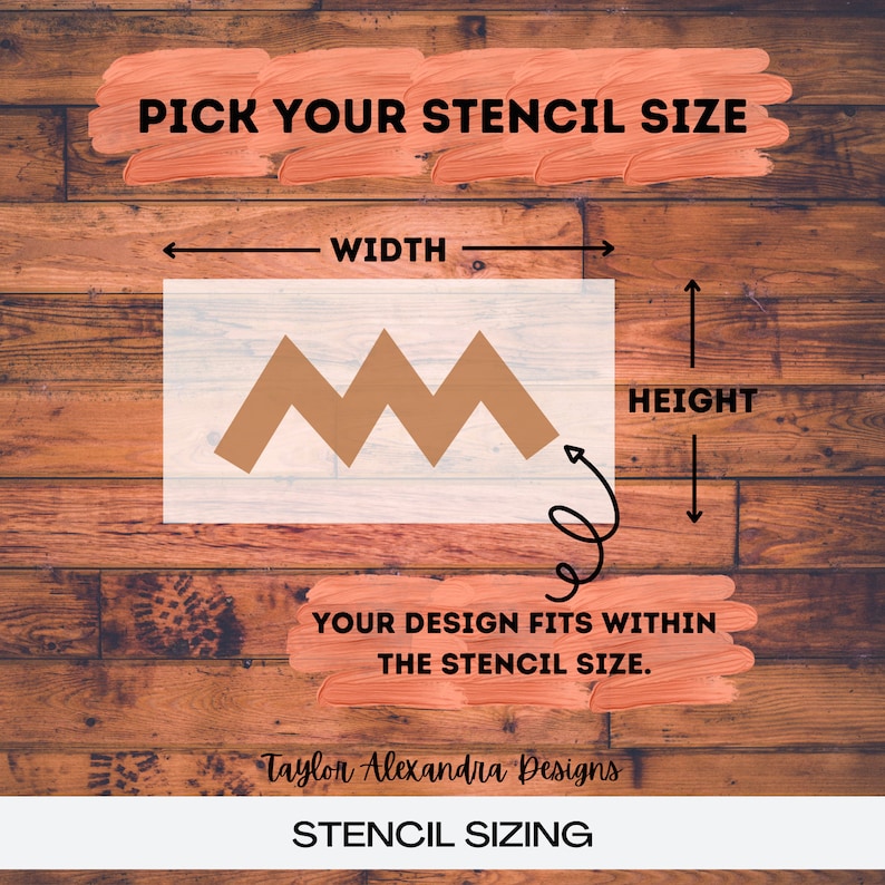 Custom Reusable Stencil Personalized Stencils Script or Print Fonts Designs Logos Create Your Own Stencil Reusable Stencil image 3