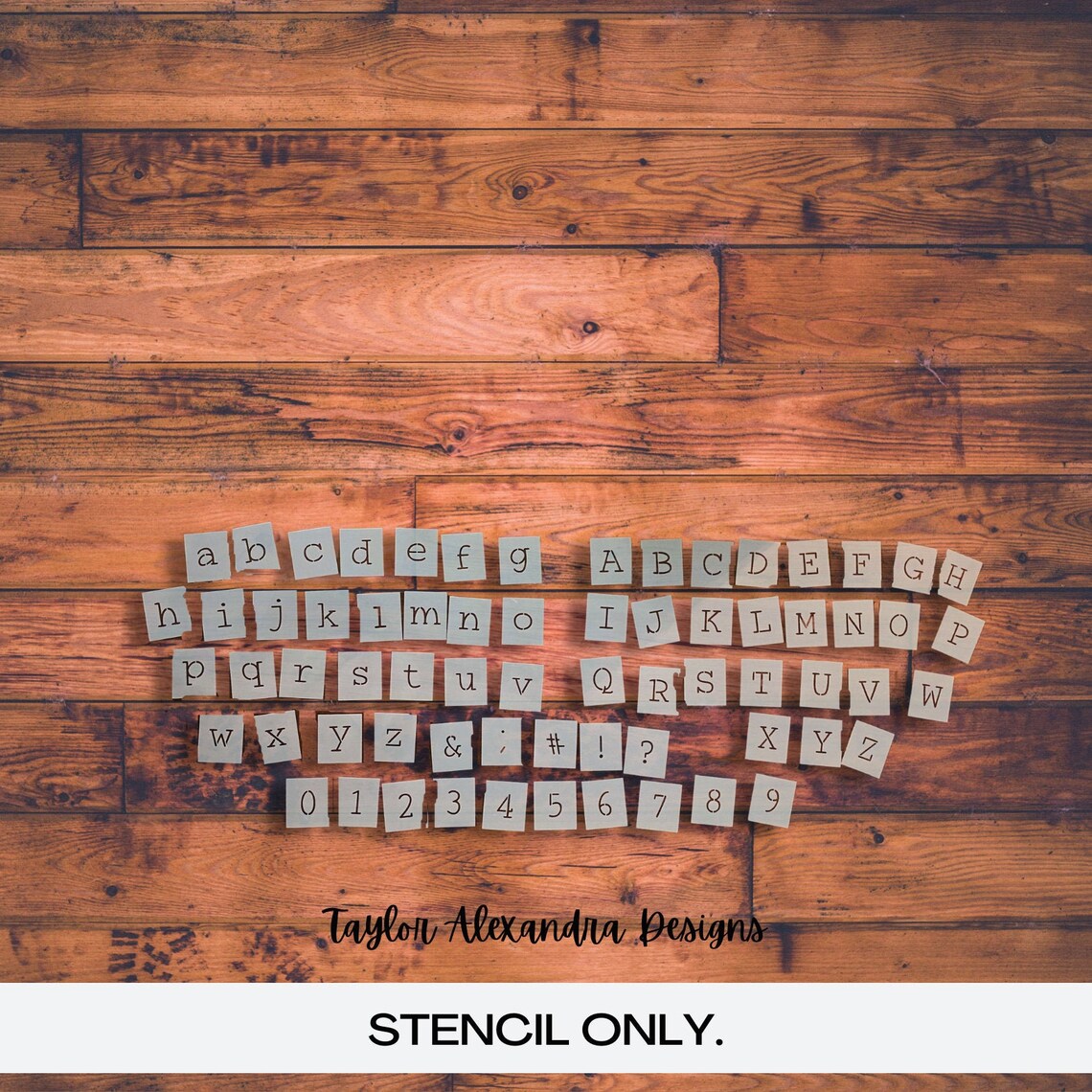 1 INCH Juniper Typewriter Font Alphabet Numbers and Etsy