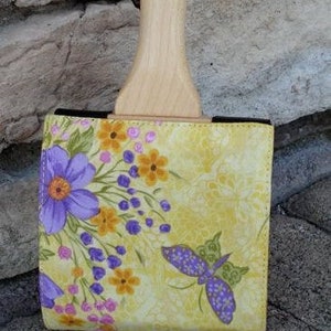 Cover Schacht Flicker Lavender Butterflies on Yellow Fiber Spinning