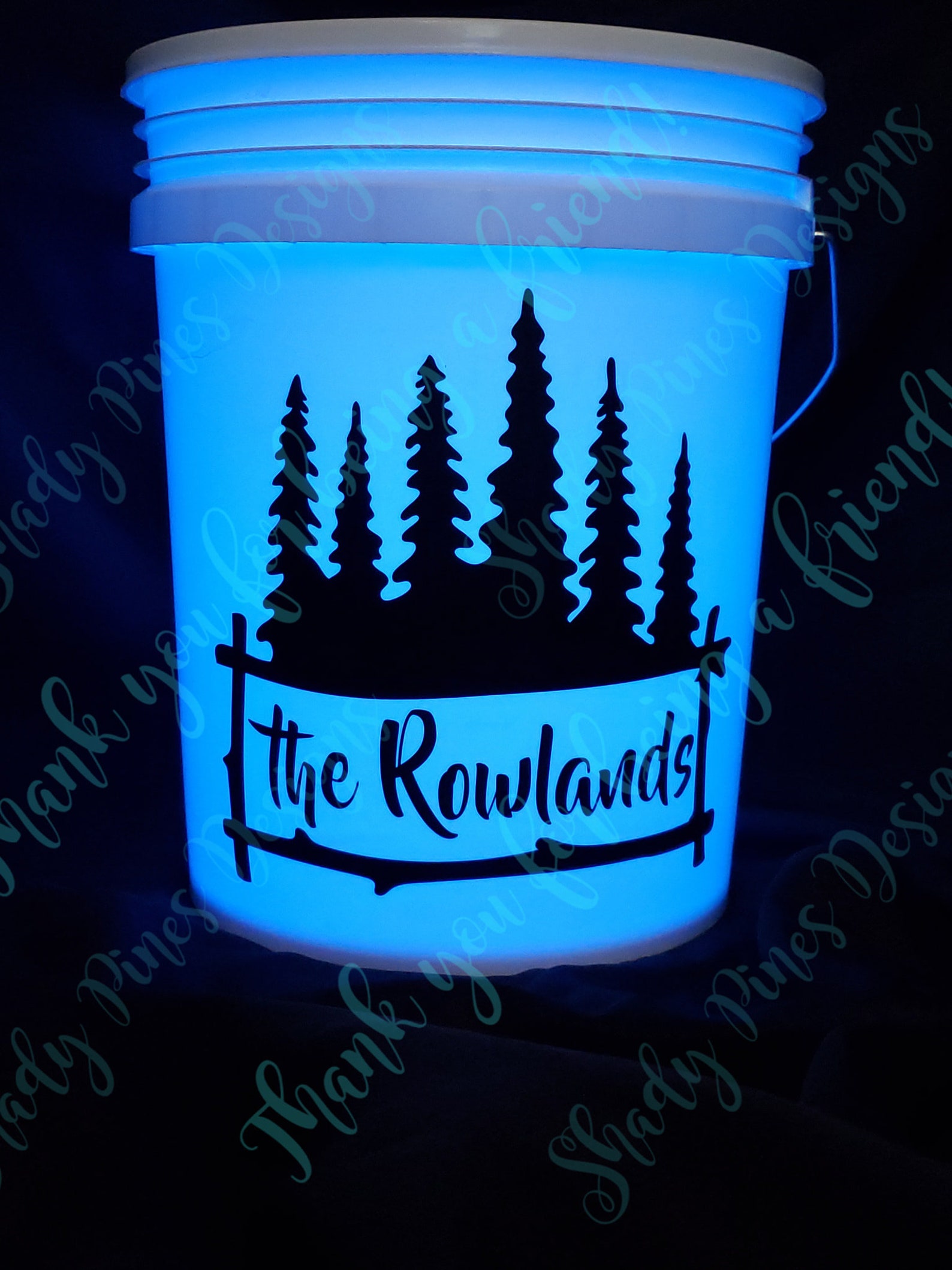Camping Bucket Decal and Light bucket Not Included Camp Decor RV Decal
