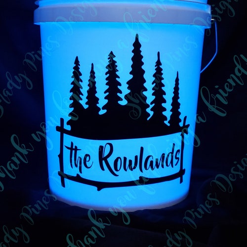 Camping Bucket Decal and Light bucket Not Included Etsy