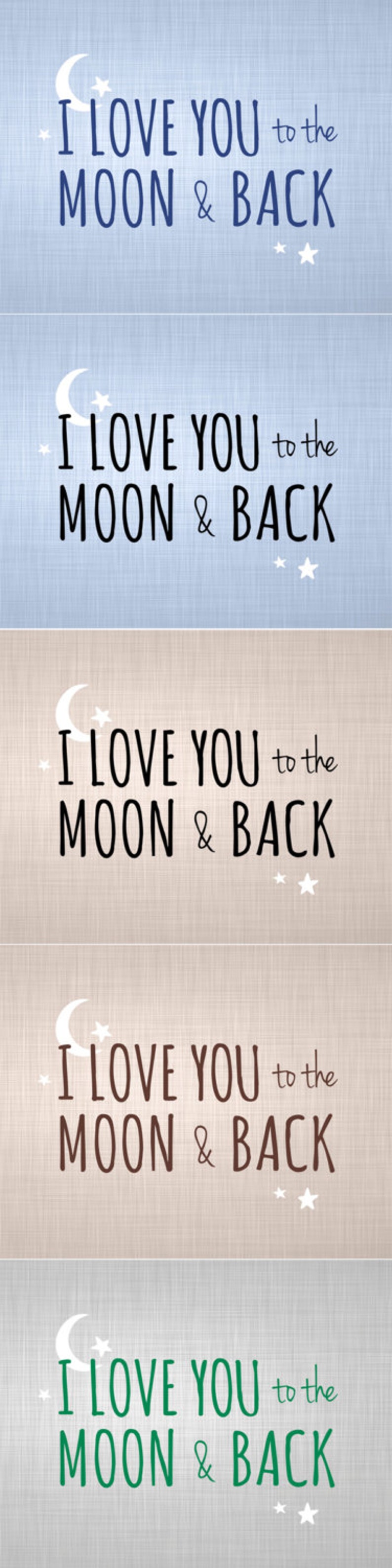 love you to the moon and back nursery decor