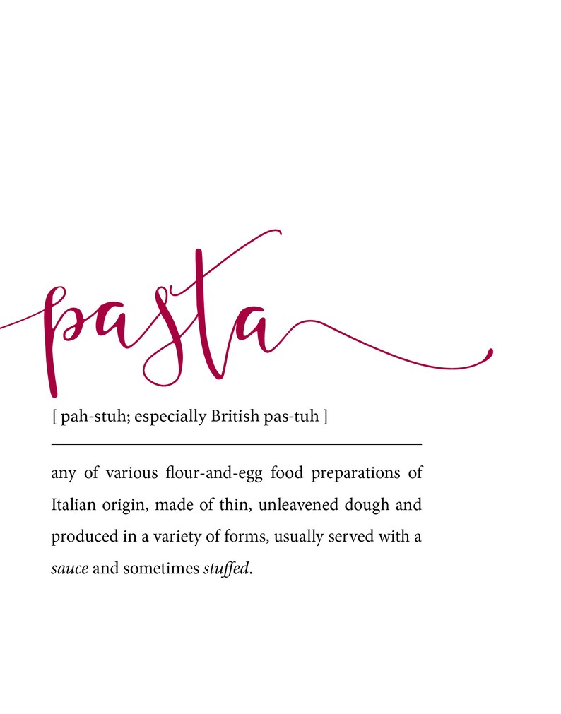 Kitchen Wall Art Set of 4 Italian Food Kitchen Prints | Etsy