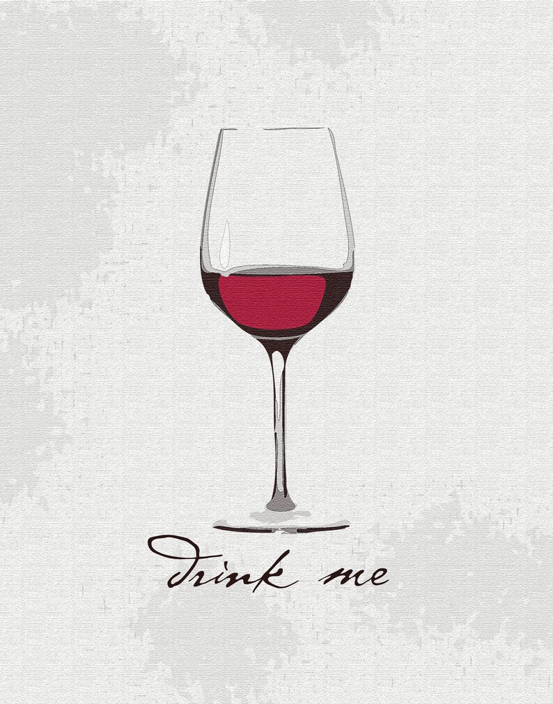Wine Art Print Dining Room Prints Kitchen Sign Wine Etsy