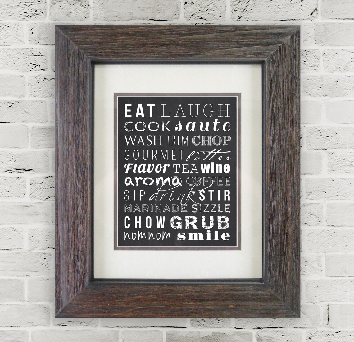 Kitchen Sign Kitchen Wall Art Decor Subway Art Typography | Etsy