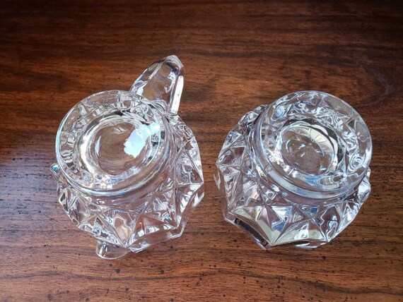 Beyer Bleikristall 24 Vh Lead Crystal Germany Cream & Sugar